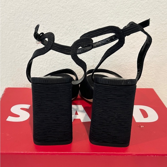 Staud Solange 100MM Block-Heel Sandals in Black, Size 39, New in Box - Picture 5 of 7